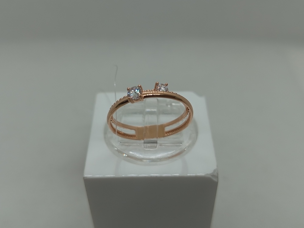 КОЛЬЦО С КАМНЯМИ (Au 585)