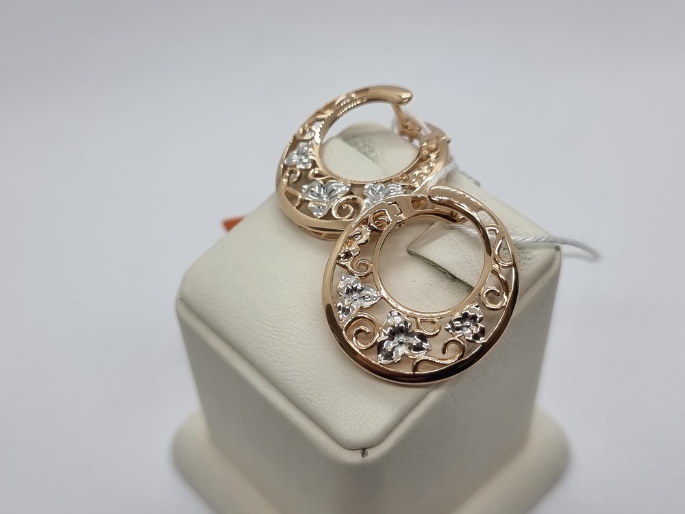 СЕРЬГИ БЕЗ КАМНЯ (Au 585)