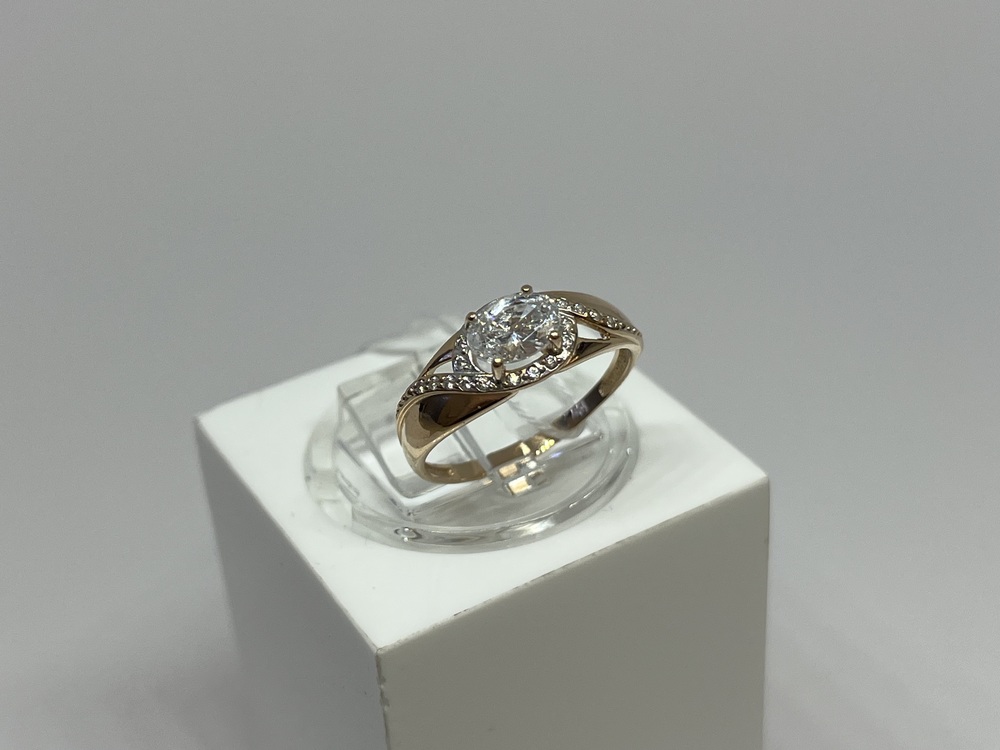 КОЛКМИ585 КОЛЬЦО С КАМНЯМИ (Au 585)