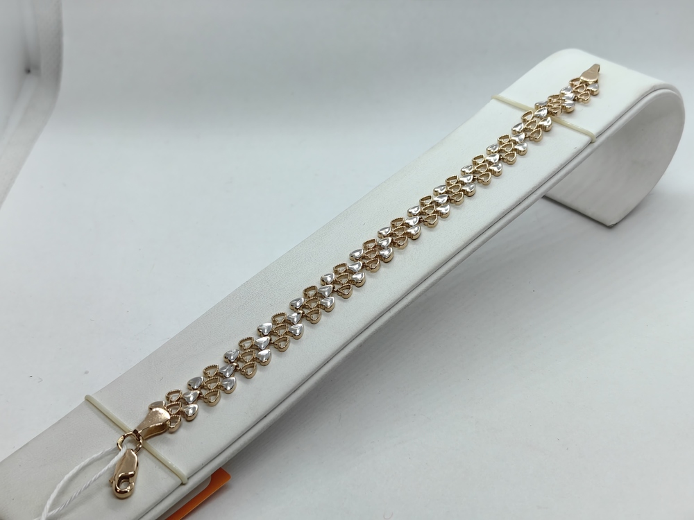 БРАСЛЕТ ПОЛНОВЕСНЫЙ Фантазия Au 585