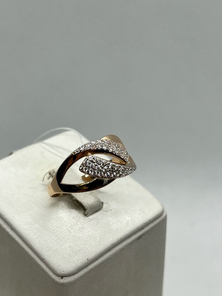 КОЛЬЦО С КАМНЯМИ (Au 585)