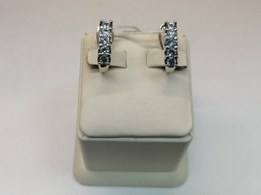 СКМИ585 СЕРЬГИ С КАМНЯМИ (Au 585)