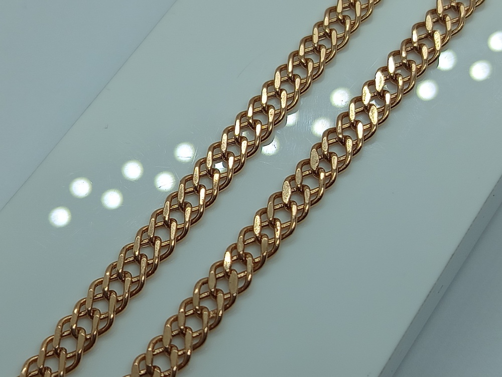 ЦПР2585 ЦЕПЬ ПУСТОТЕЛАЯ Ромб двойной (Au 585)