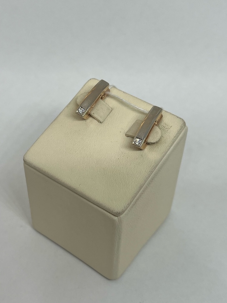 СЕРЬГИ С КАМНЕМ (Au 585)