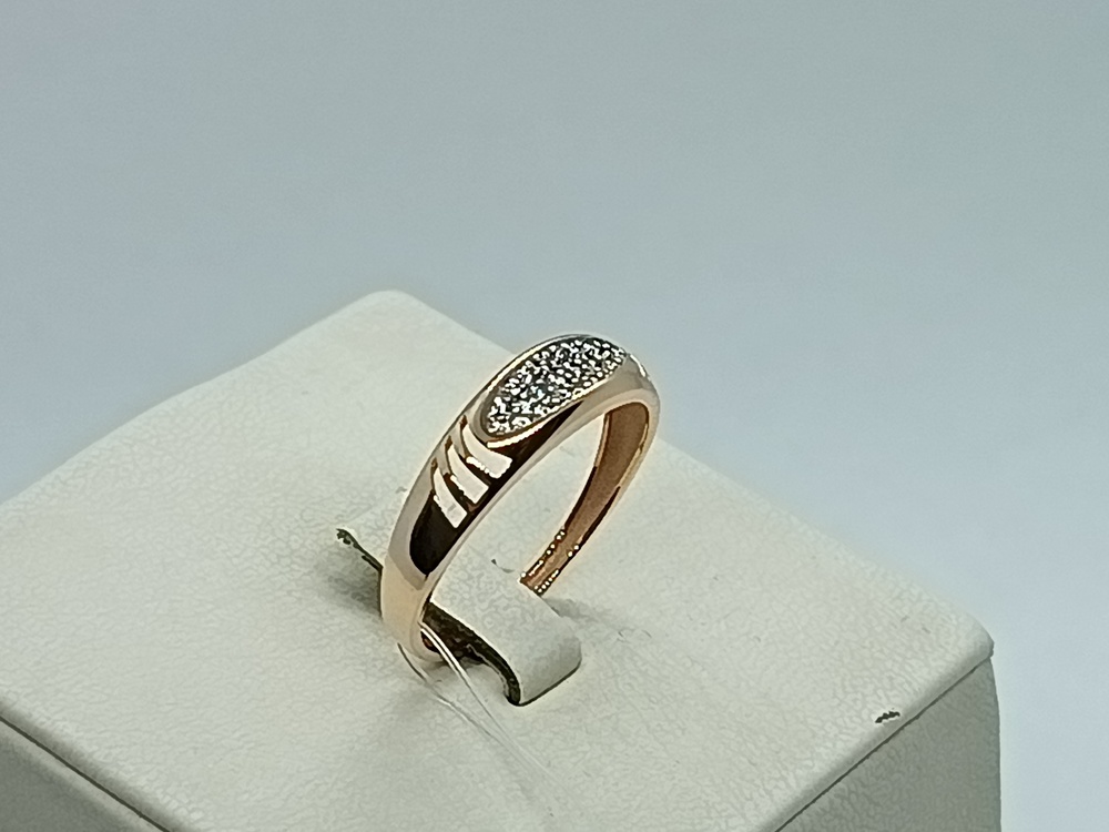 КОЛЬЦО С КАМНЯМИ (Au 585)