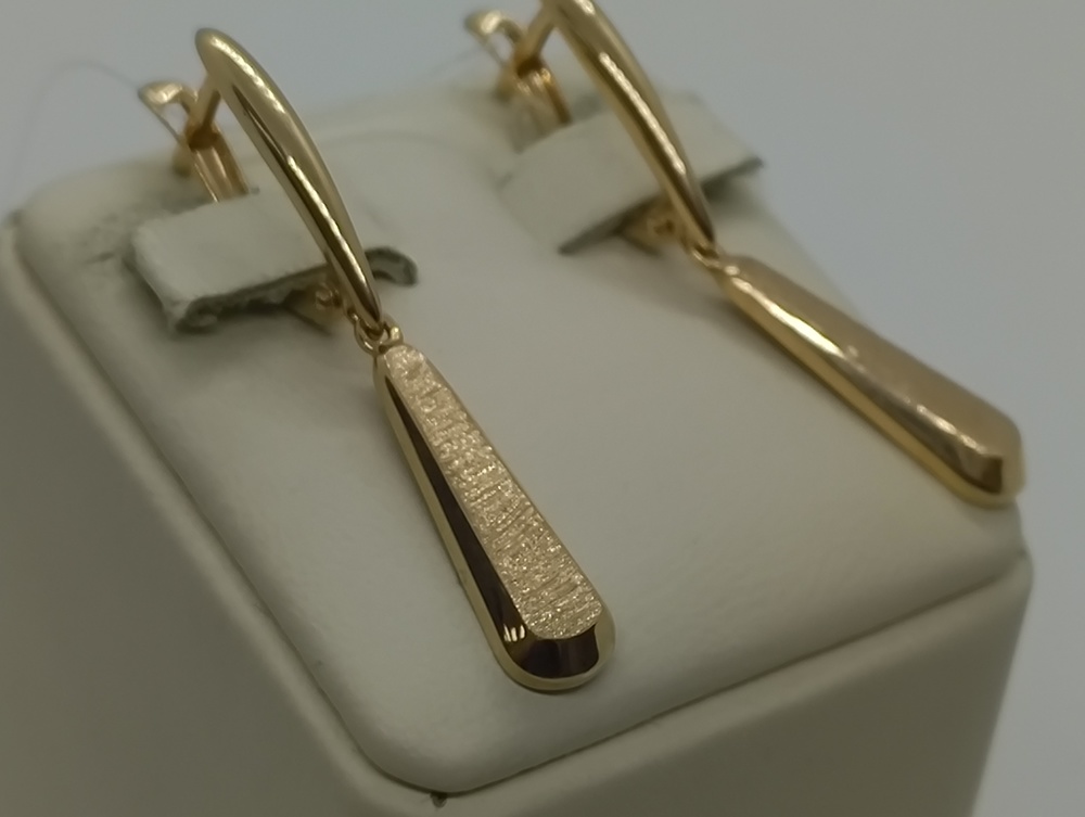 СЕРЬГИ БЕЗ КАМНЯ (Au 585)