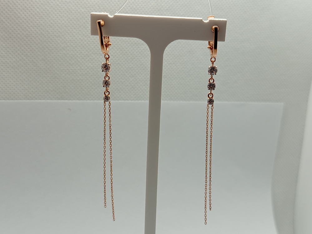 СЕРЬГИ С КАМНЯМИ (Au 585)