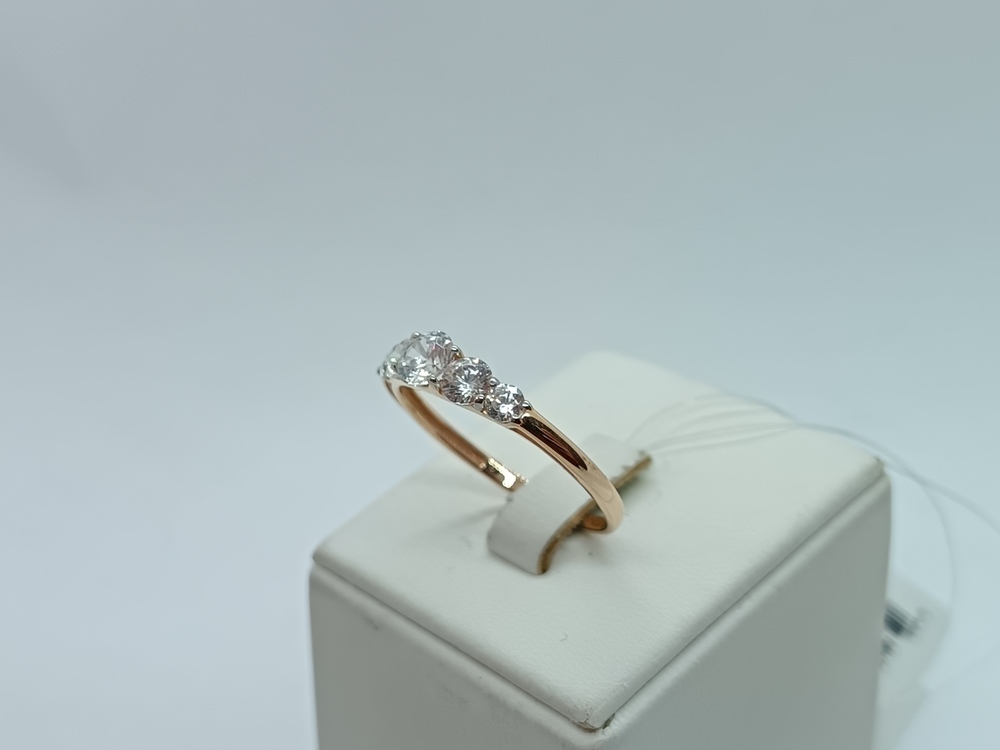 КОЛЬЦО С КАМНЯМИ (Au 585)