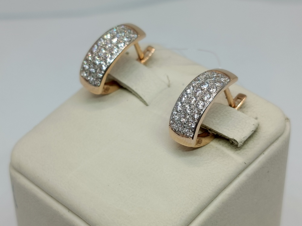 СЕРЬГИ С КАМНЯМИ (Au 585)