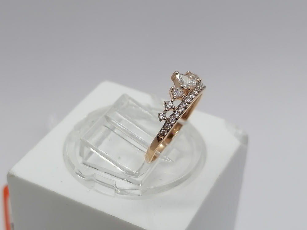 КОЛКМИ585 КОЛЬЦО С КАМНЯМИ (Au 585)