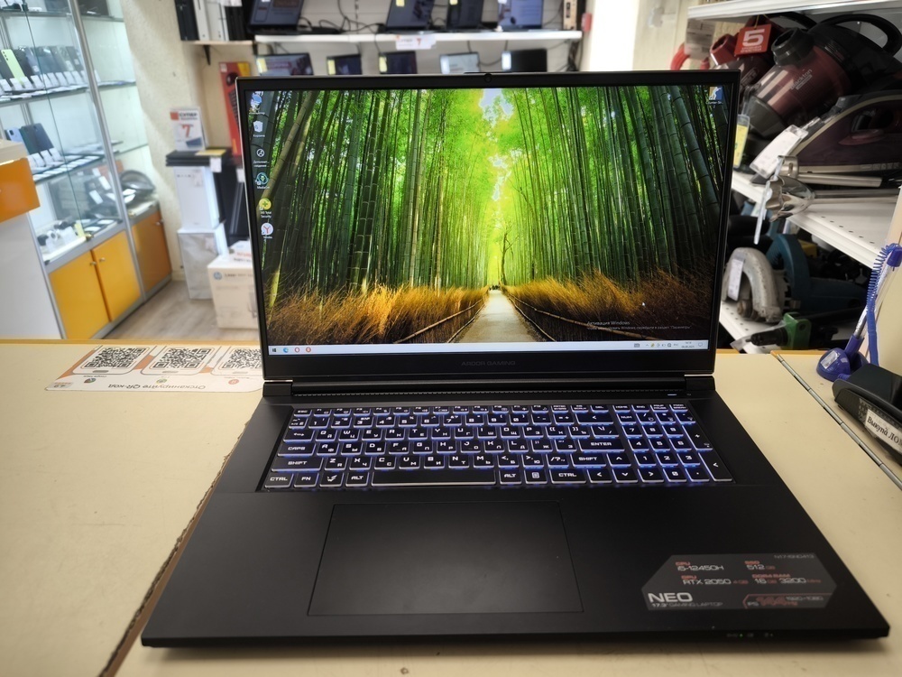 Ноутбук ARDOR Gaming; Core I5-12450H, GeForce RTX 2050, 16 Гб, 500 Гб, Нет