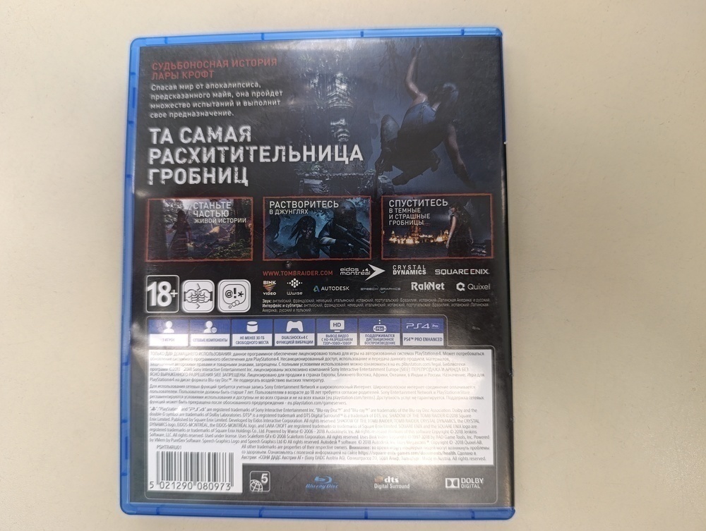 Игра Playstation 4 Shadow Of The Tomb Rider