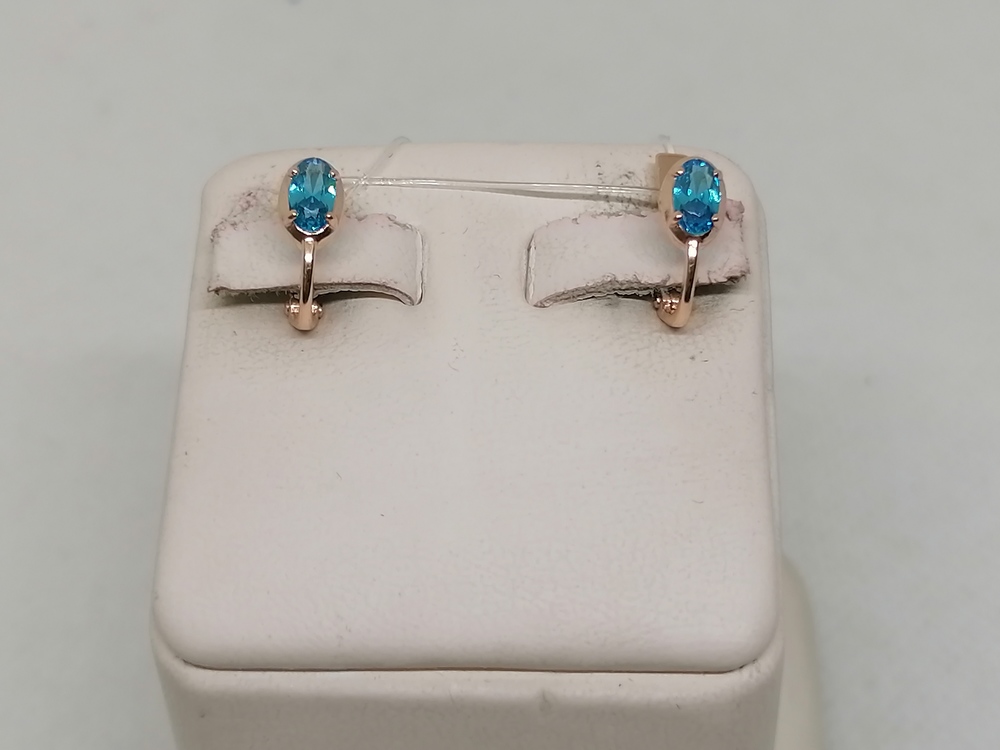 СЕРЬГИ С КАМНЕМ (Au 585)