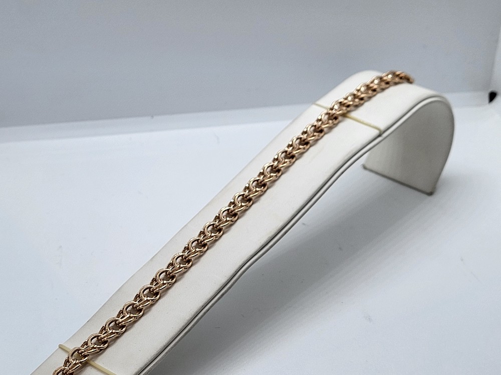 БРАСЛЕТ ПУСТОТЕЛЫЙ Бисмарк (Au 585)