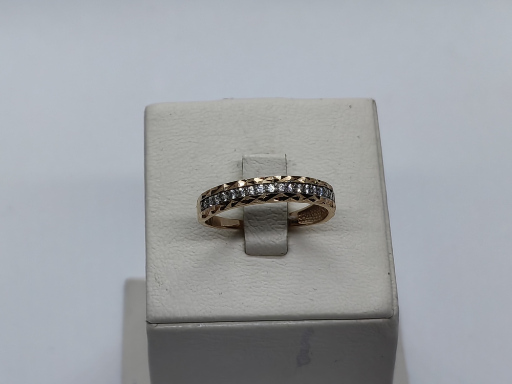 КОЛКМИ375 КОЛЬЦО С КАМНЯМИ (Au 375)