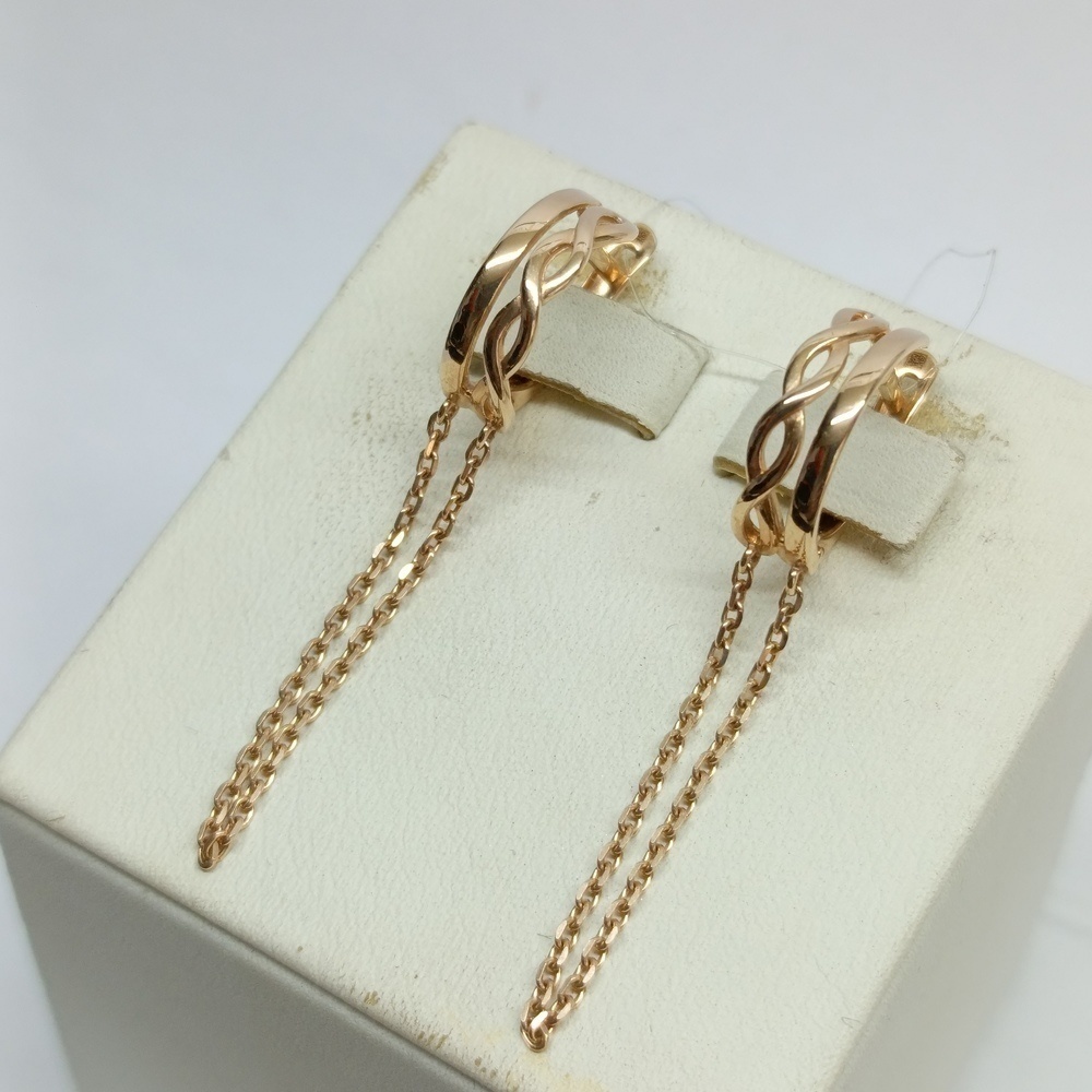 СЕРЬГИ БЕЗ КАМНЯ (Au 585)