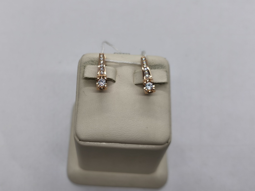 СЕРЬГИ С КАМНЯМИ (Au 585)