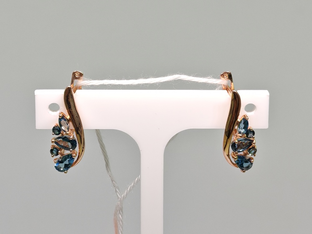 СЕРЬГИ С КАМНЯМИ (Au 585)