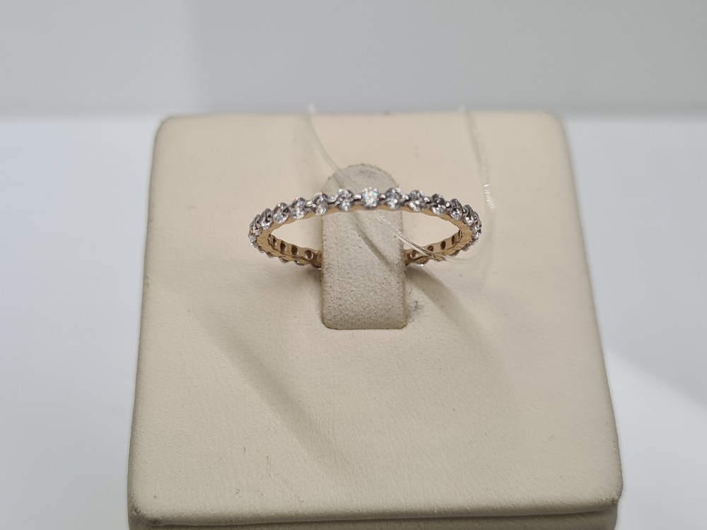 КОЛЬЦО С КАМНЯМИ (Au 585)