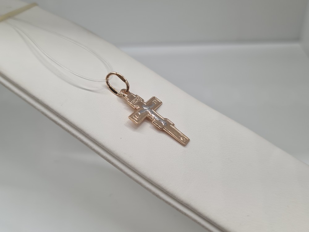 ПОДВЕСКА КРЕСТ без камня (Au 585)
