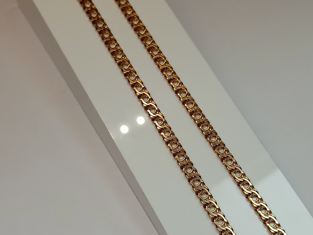 ЦЛБА585 ЦЕПЬ ПОЛНОВЕСНАЯ Бисмарк арабский (Au 585)