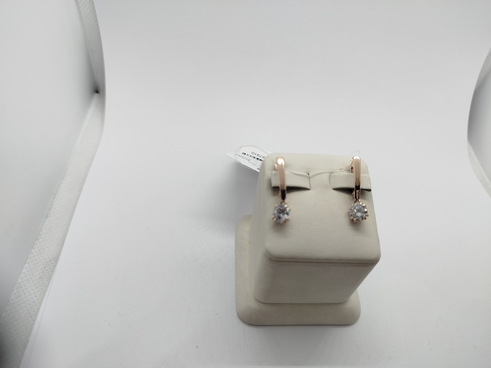 СЕРЬГИ С КАМНЕМ (Au 585)