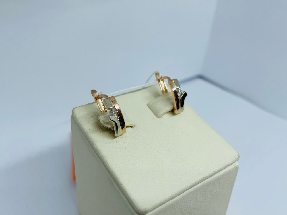 СКМ585 СЕРЬГИ С КАМНЕМ (Au 585) СКМ585 СЕРЬГИ С КАМНЕМ (Au 585)