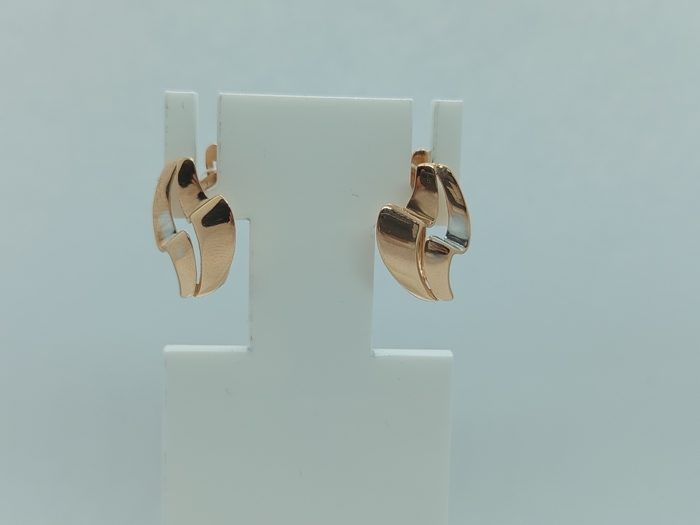 СБКМ585 СЕРЬГИ БЕЗ КАМНЯ (Au 585)