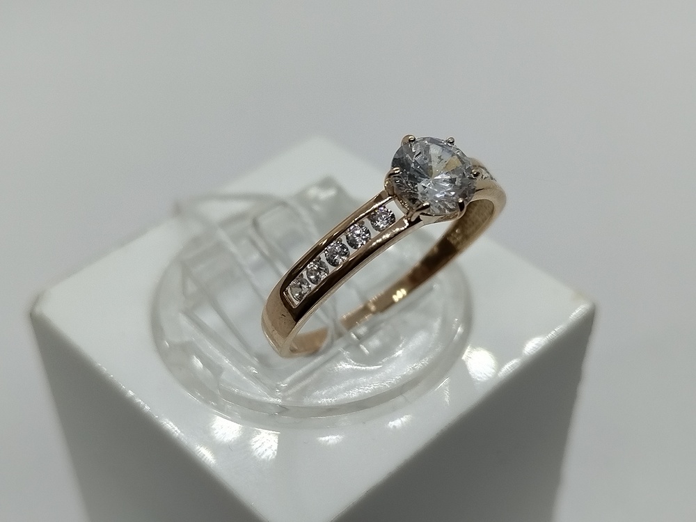 КОЛКМИ585 КОЛЬЦО С КАМНЯМИ (Au 585)