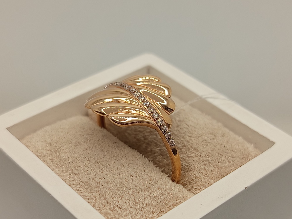 КОЛЬЦО С КАМНЯМИ (Au 585)