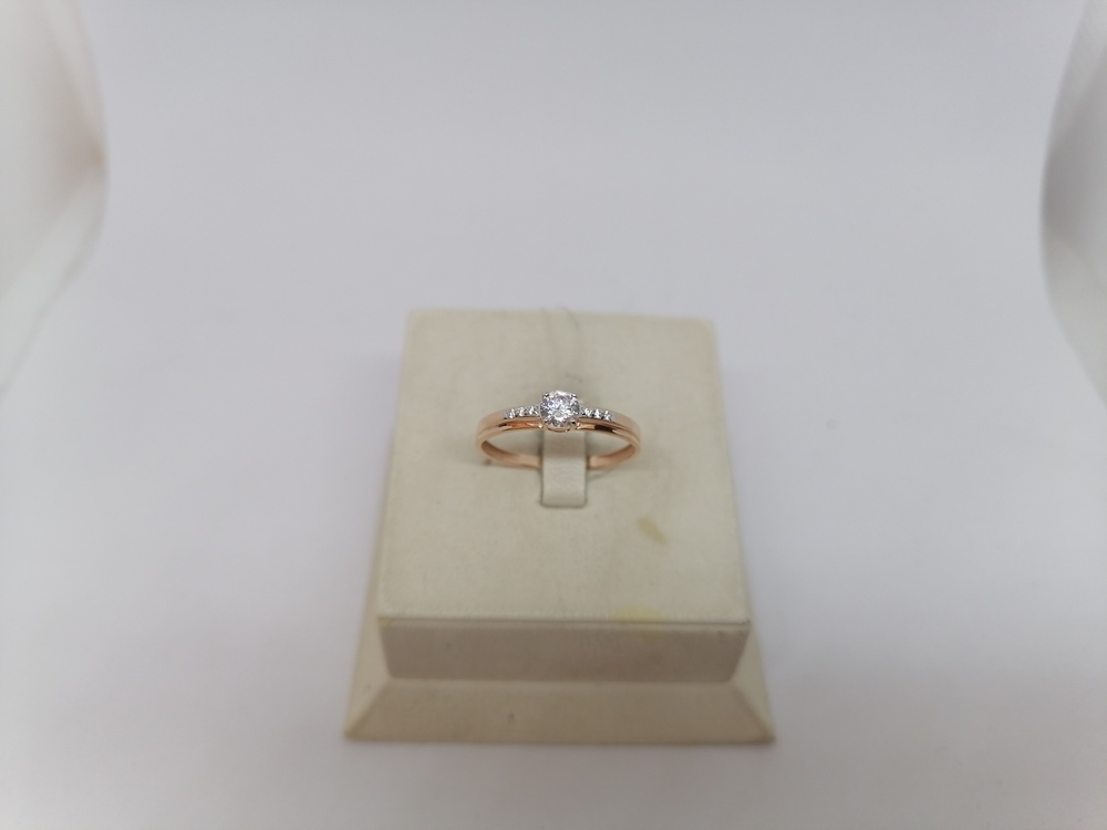 КОЛЬЦО С КАМНЯМИ (Au 585)