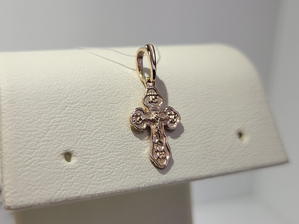 810-00123-10-00-00-00 ПОДВЕСКА КРЕСТ без камня (Au 585)