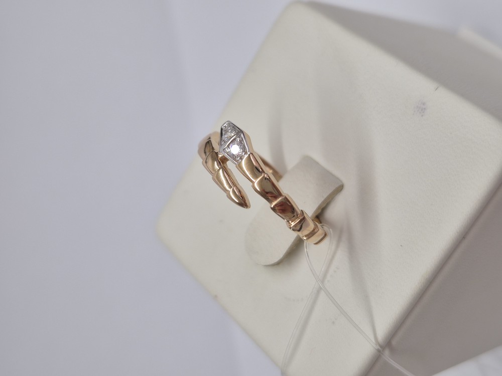 КОЛЬЦО С КАМНЯМИ (Au 585)