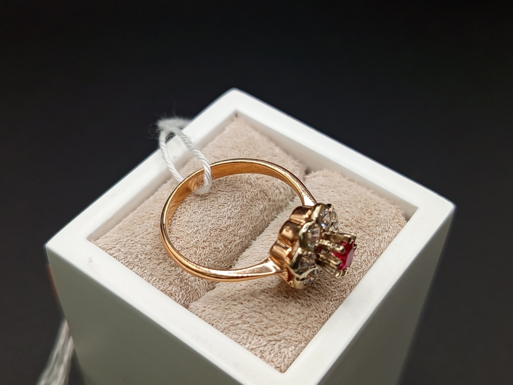 КОЛКМИ585 КОЛЬЦО С КАМНЯМИ (Au 585)