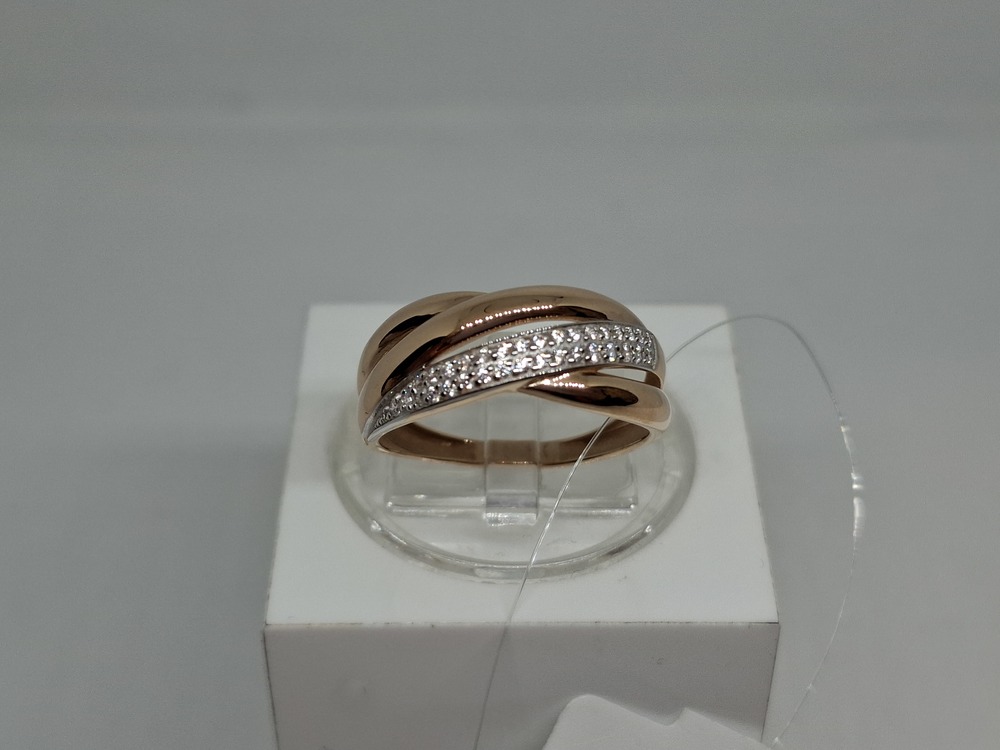 КОЛЬЦО С КАМНЯМИ (Au 585)