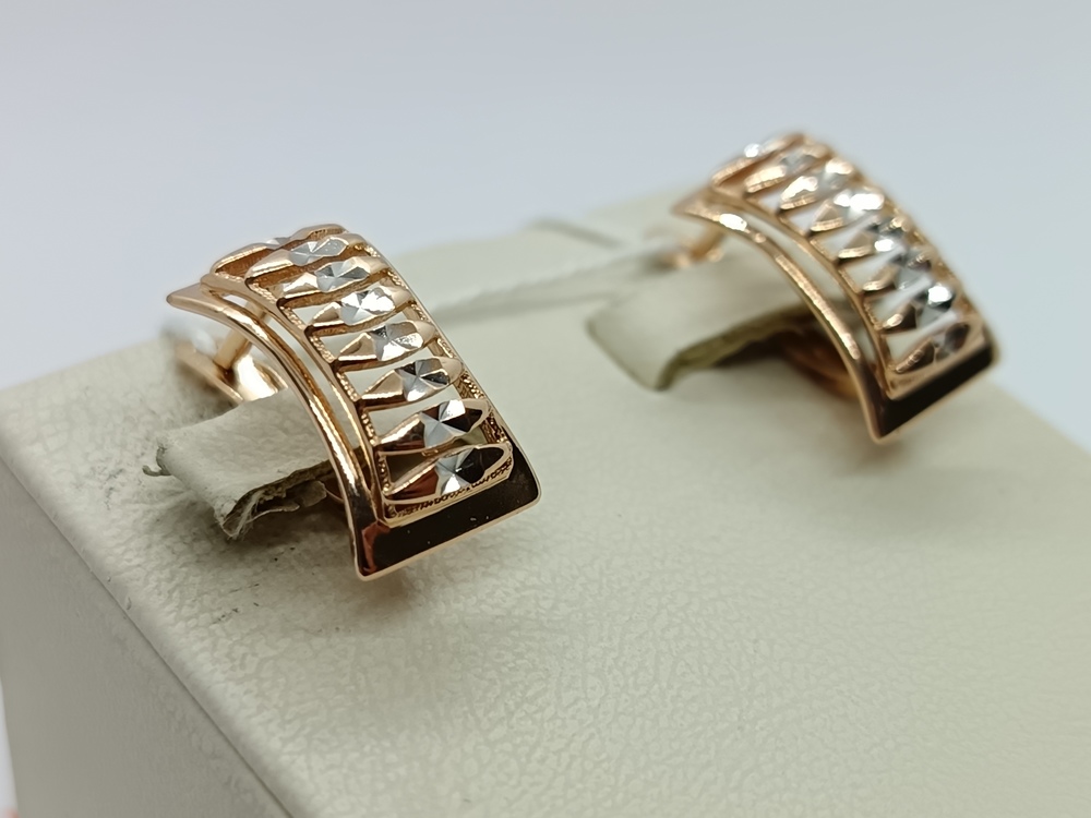 СЕРЬГИ БЕЗ КАМНЯ (Au 585)