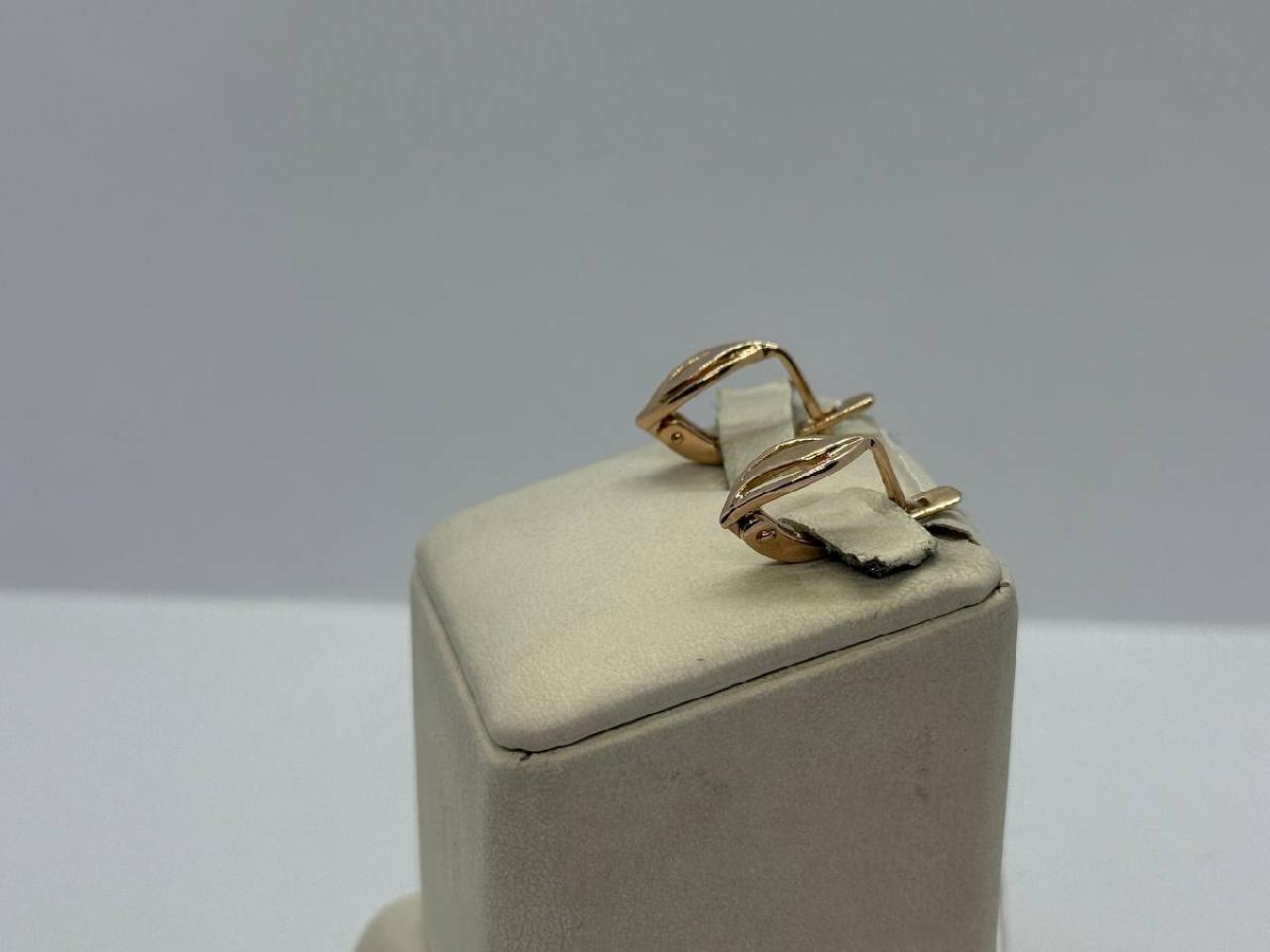 СБКМ585 СЕРЬГИ БЕЗ КАМНЯ (Au 585)