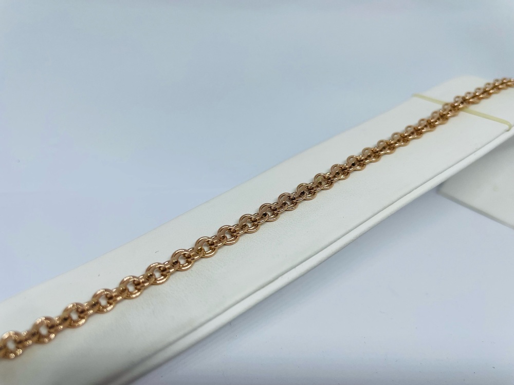 БРАСЛЕТ ПОЛНОВЕСНЫЙ Ручеек Au 585 БРАСЛЕТ ПОЛНОВЕСНЫЙ Ручеек Au 585