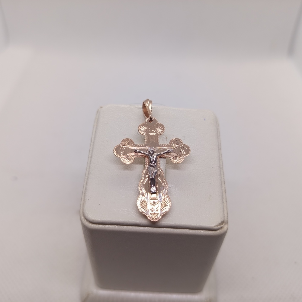 ПОДВЕСКА КРЕСТ без камня (Au 585)