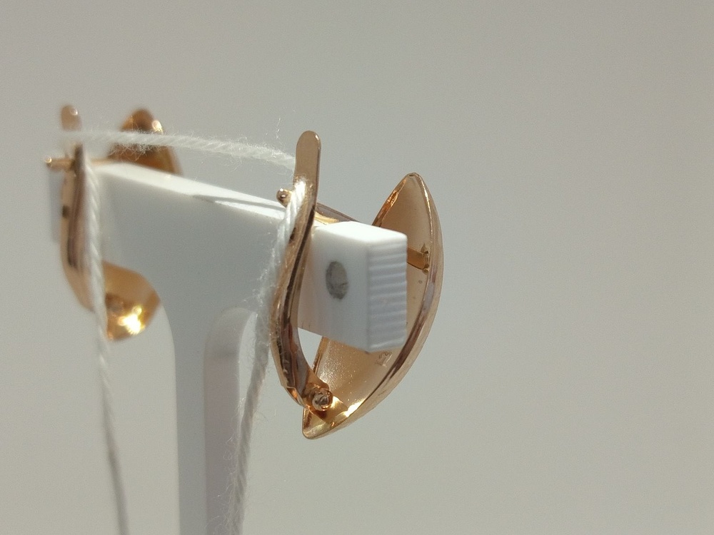 СБКМ585 СЕРЬГИ БЕЗ КАМНЯ (Au 585)