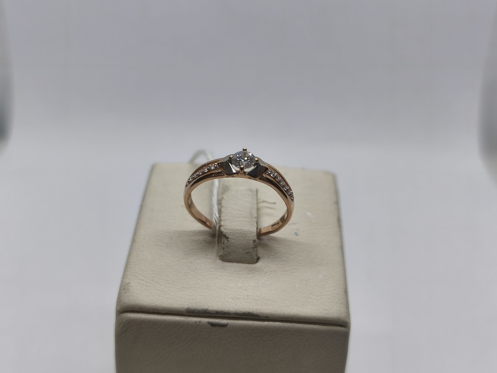 КОЛЬЦО С КАМНЯМИ (Au 585)