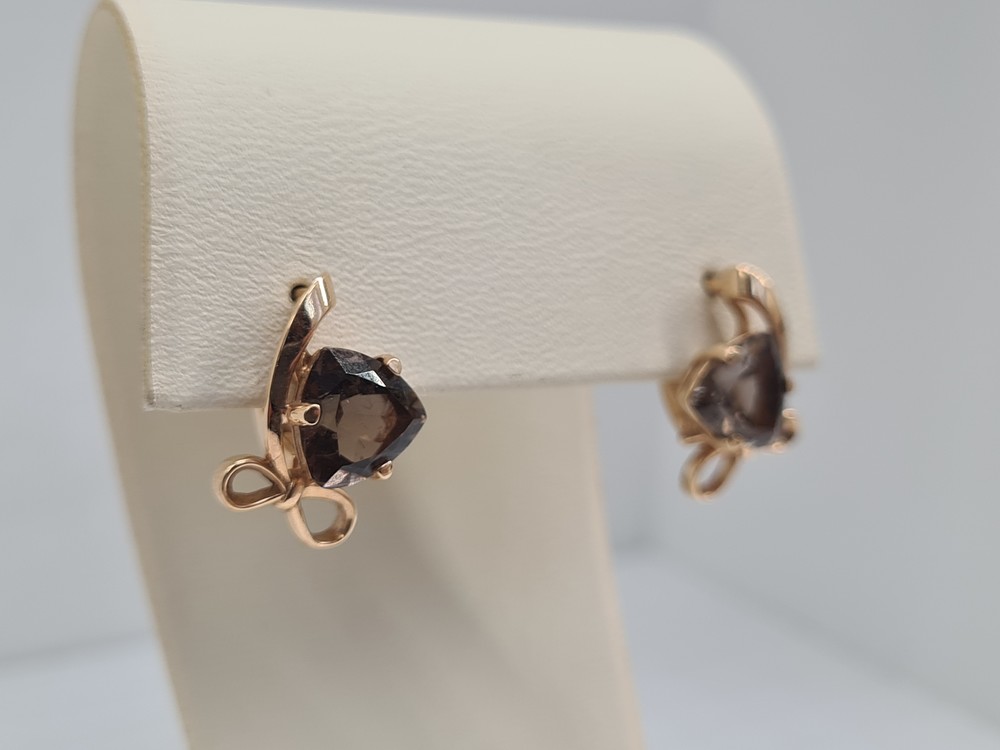 СЕРЬГИ С КАМНЕМ (Au 585)