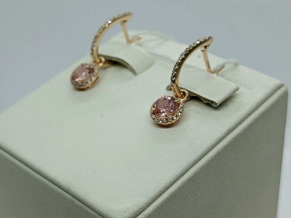 СКМИ585 СЕРЬГИ С КАМНЯМИ (Au 585)