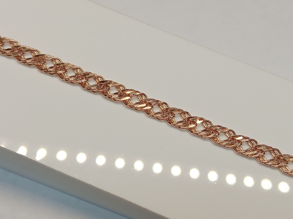 615506023 БРАСЛЕТ ПУСТОТЕЛЫЙ Ромб тройной (Au 585) 615506023 БРАСЛЕТ ПУСТОТЕЛЫЙ Ромб тройной (Au 585)