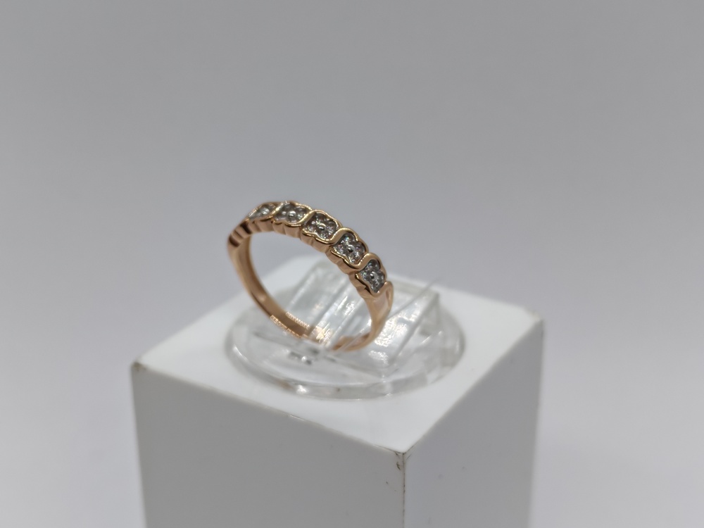 КОЛЬЦО С КАМНЯМИ (Au 585)