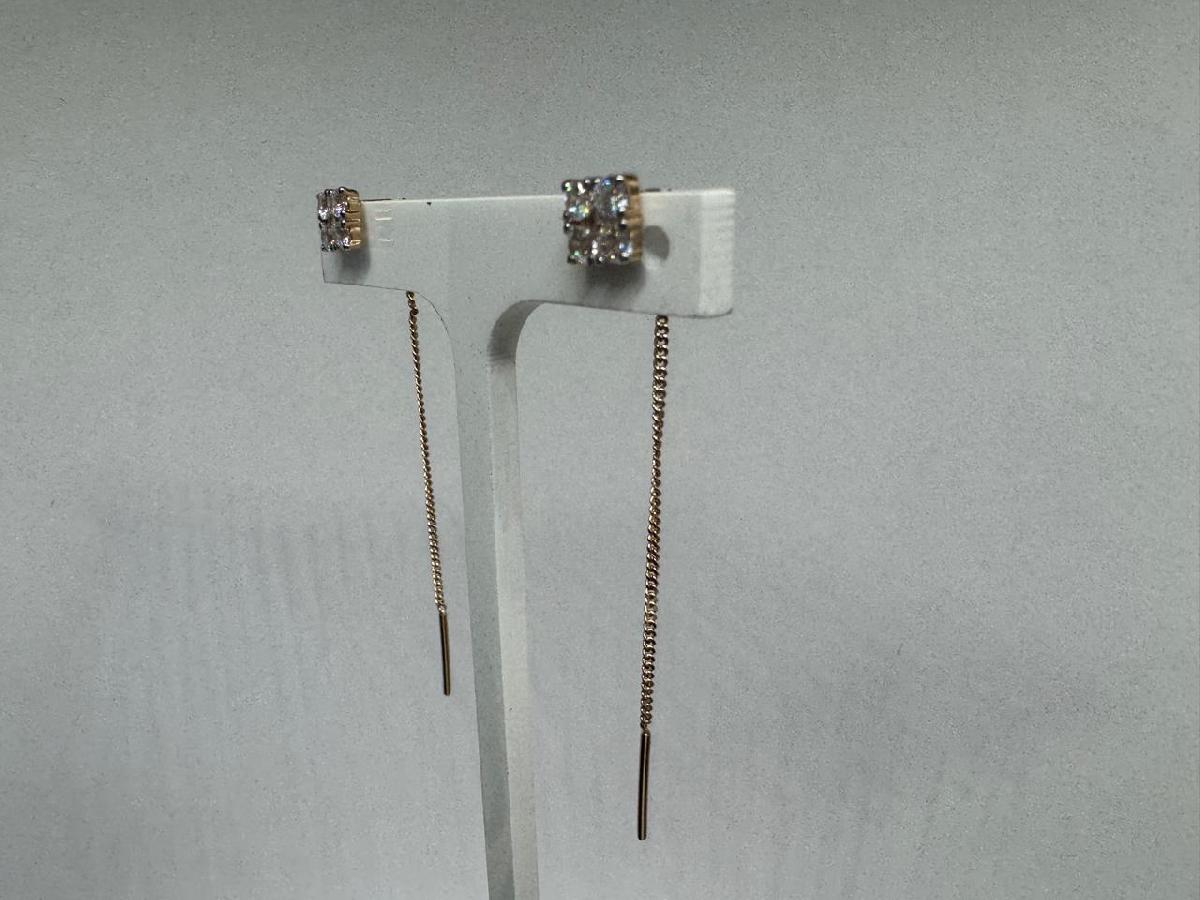 СЕРЬГИ С КАМНЯМИ (Au 585)