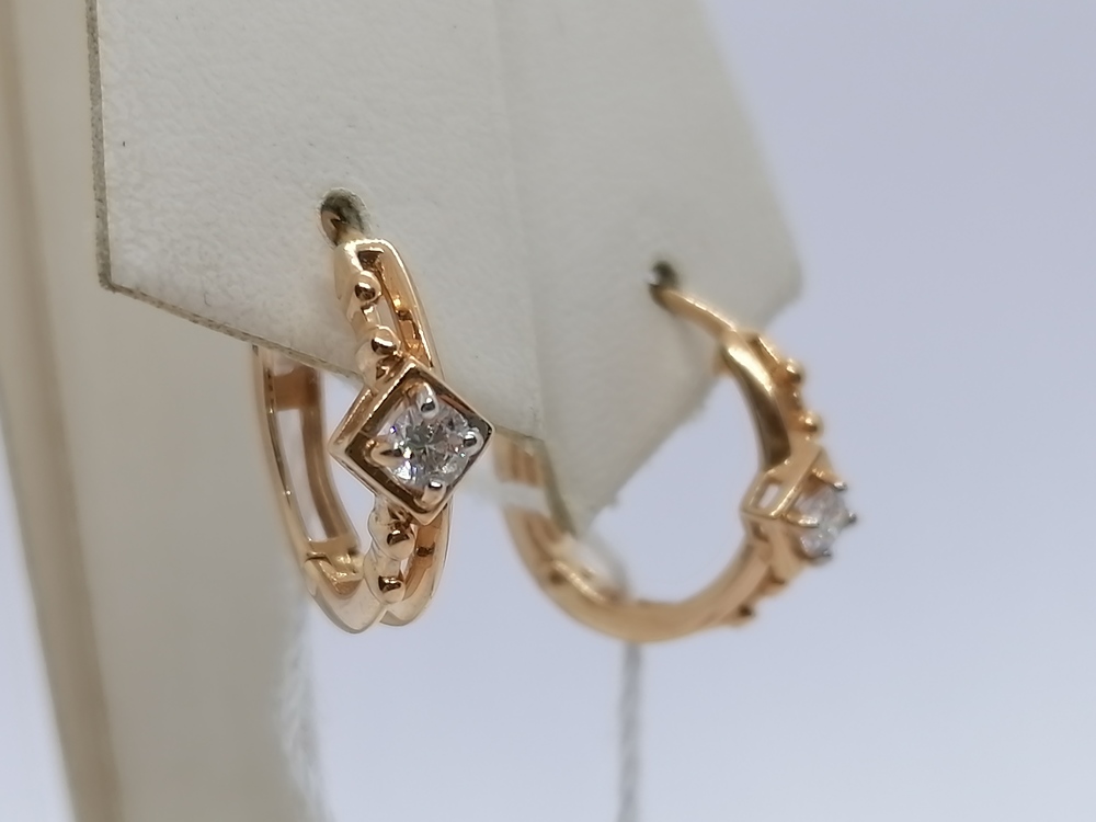 СКМ585 СЕРЬГИ С КАМНЕМ (Au 585) СКМ585 СЕРЬГИ С КАМНЕМ (Au 585)