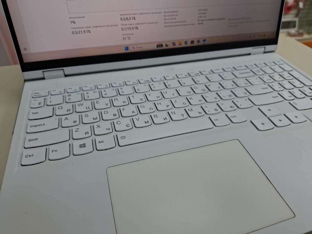 Ноутбук Lenovo legion 5 pro 16ith6h; Core i7-11800H, GeForce RTX 3060, 32 Гб, 1 Tb, Нет