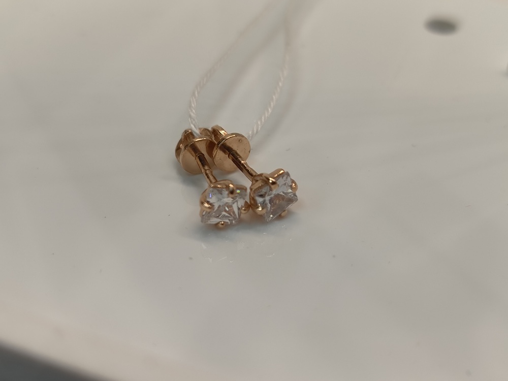 СПУС585 СЕРЬГИ ПУСЕТЫ (Au 585)