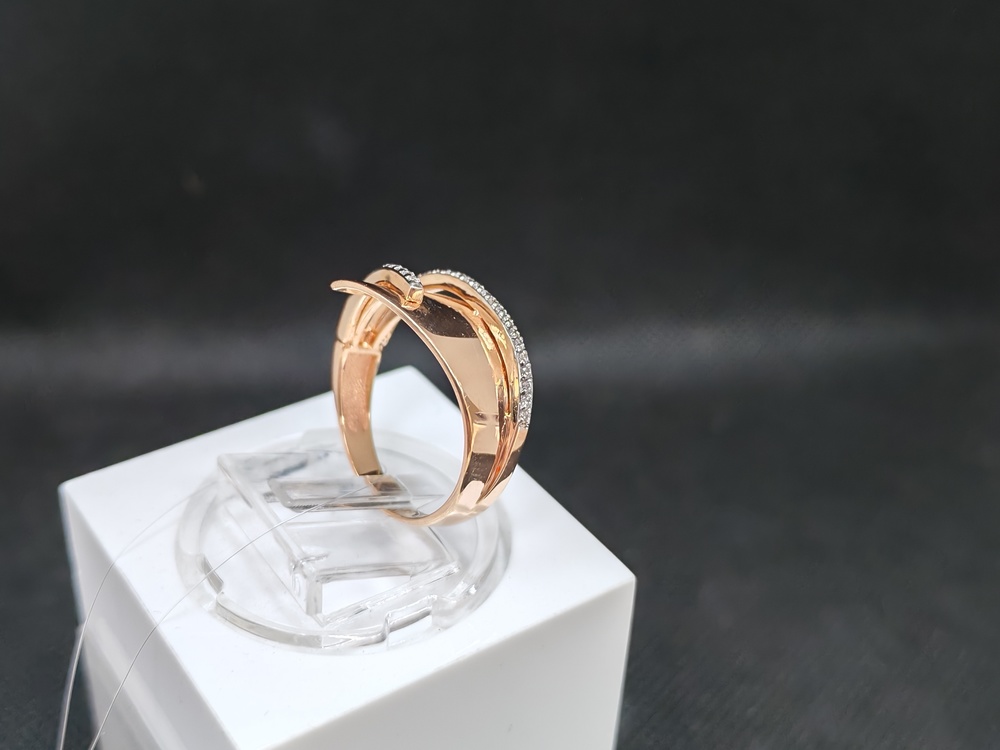 КОЛЬЦО С КАМНЯМИ (Au 585)